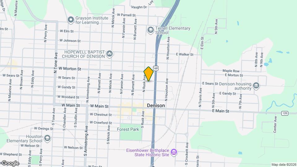 514 N Rusk Ave Map and Location Details