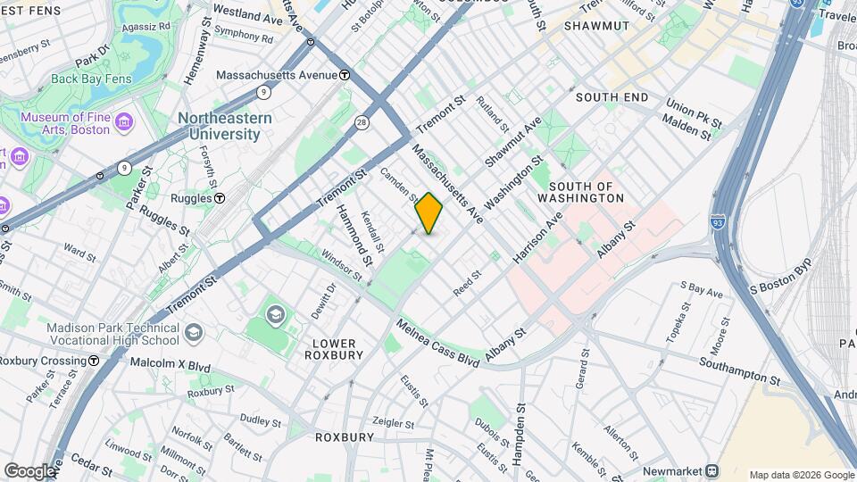 29 Lenox St, Unit 502B Map and Location Details