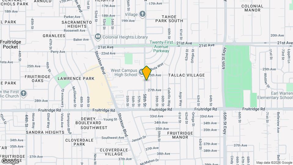 5119 58th St Map and Location Details