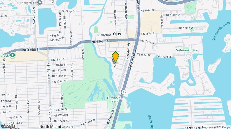 2490 NE 182nd St, Unit C1 Mapa y Detalles de la Ubicación