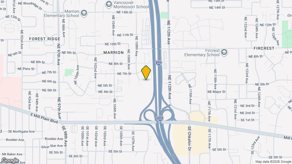 10819 NE 6th St Map and Location Details