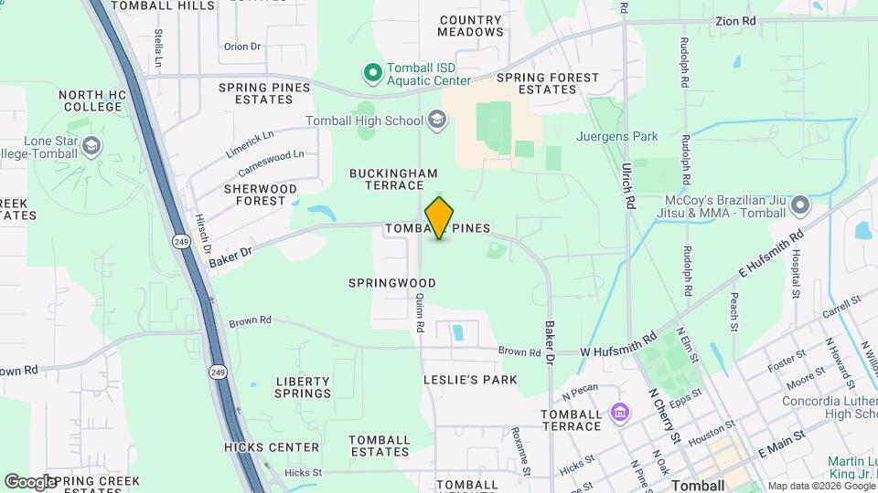 1111 Baker Dr Map and Location Details