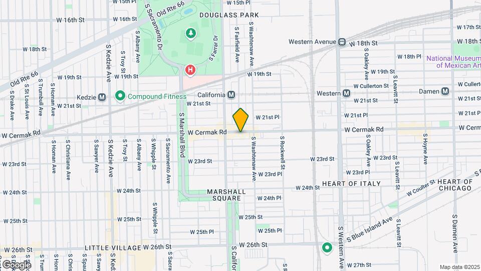 2727 W Cermak Rd Map and Location Details