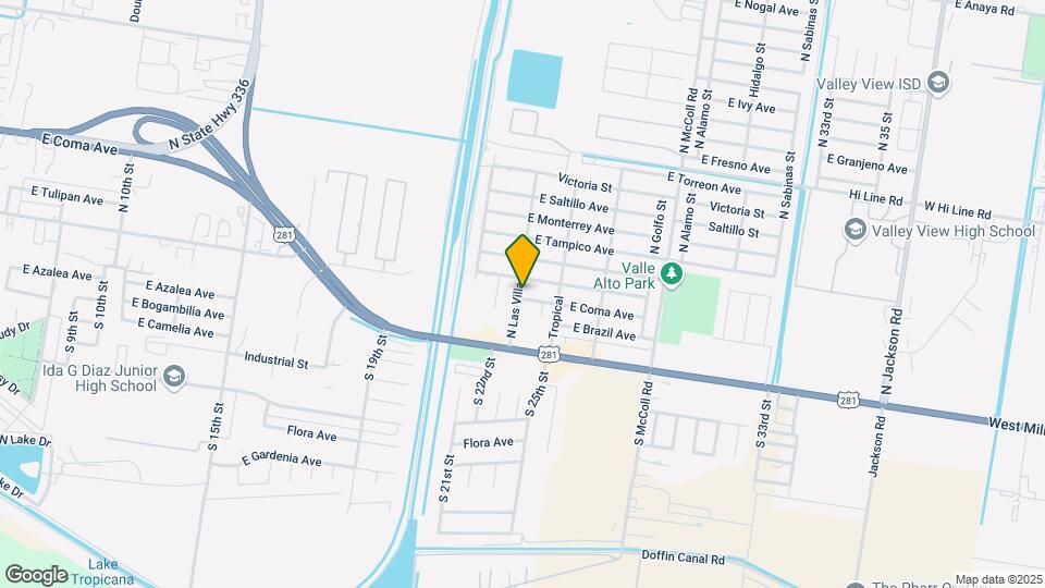 2201 Coma St Map and Location Details