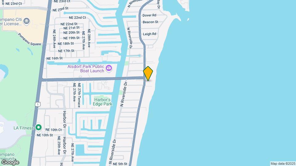 1300 N Ocean Blvd-Unit -405 Map and Location Details