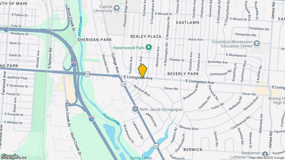 2365 E Livingston Ave Map and Location Details