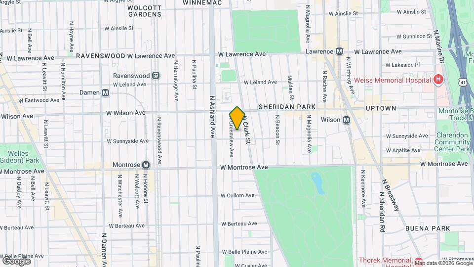 4511 N Greenview Ave Mapa y Detalles de la Ubicación