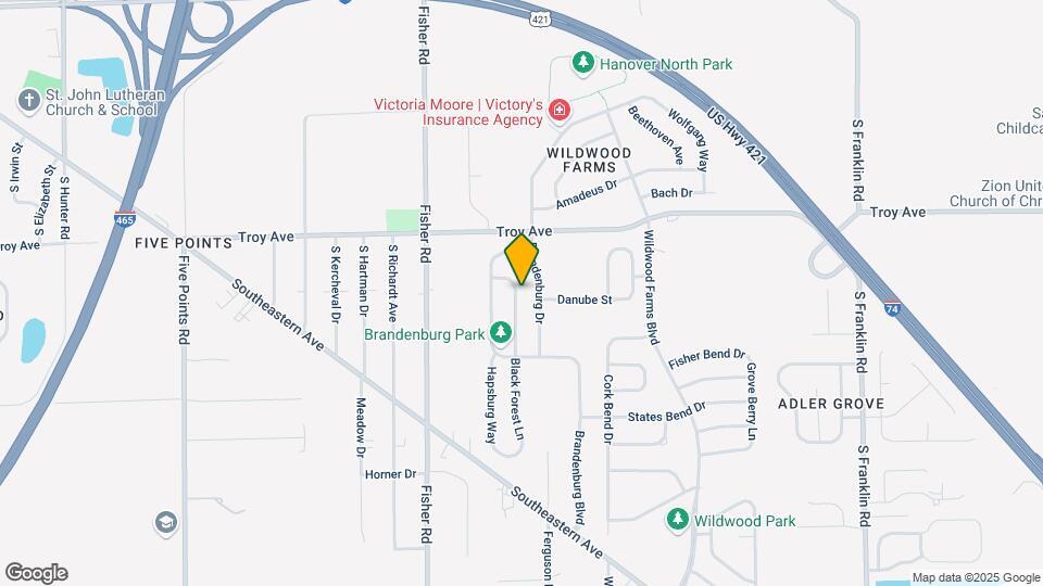 3115 Black Forest Ln Map and Location Details