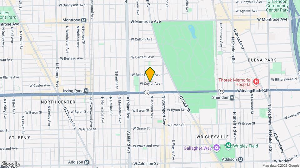 1457 W Cuyler Ave, Unit 2W Map and Location Details