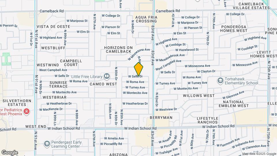 8405 W Sells Dr Map and Location Details