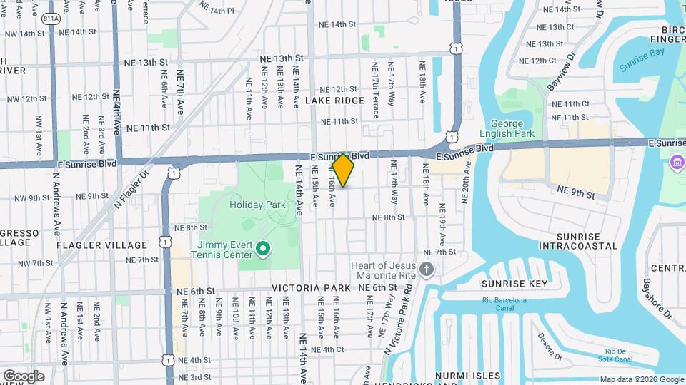 1614 NE 9th St Map and Location Details