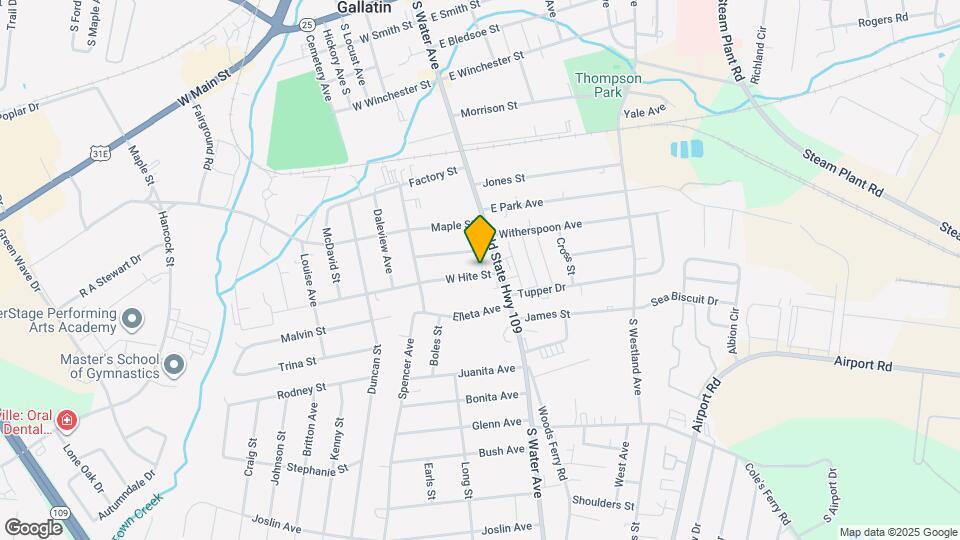 122 W Hite St Mapa y Detalles de la Ubicación