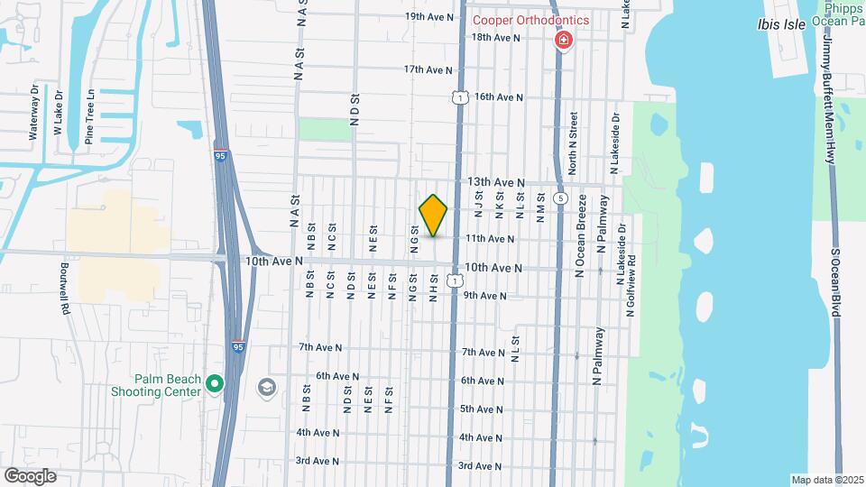 1027 N H St, Unit 1027 Mapa y Detalles de la Ubicación