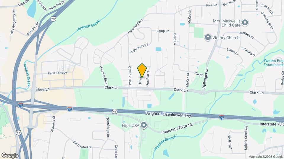 1312 Hickam Dr Map and Location Details