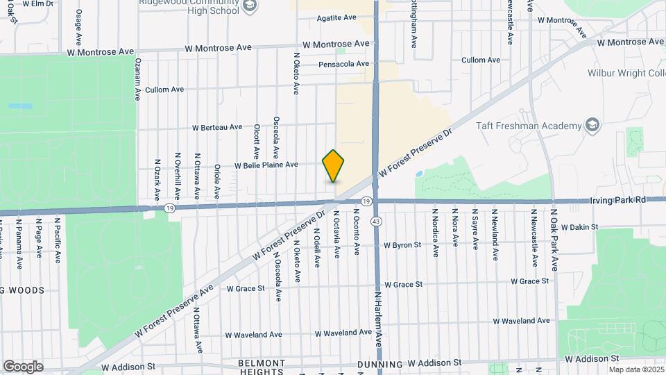 4014 N Octavia Ave Map and Location Details