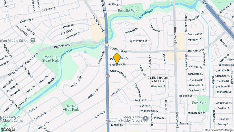 7640 Broadview Dr Map and Location Details