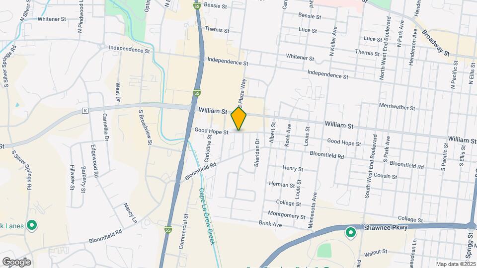 301 S Spring St Map and Location Details