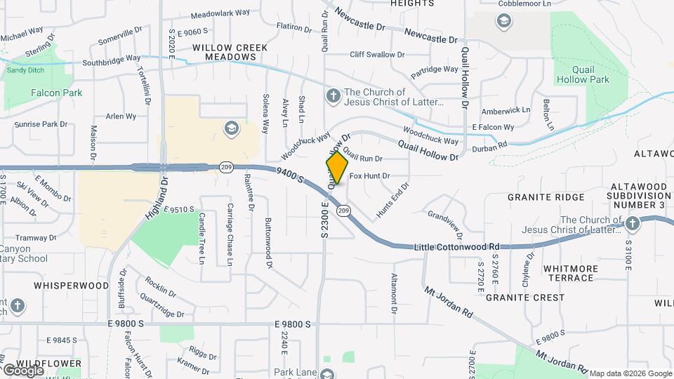 9459 Quail Hollow Dr Map and Location Details