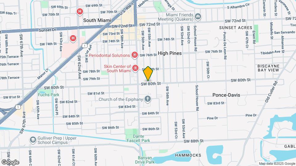 5545 SW 80th St Map and Location Details