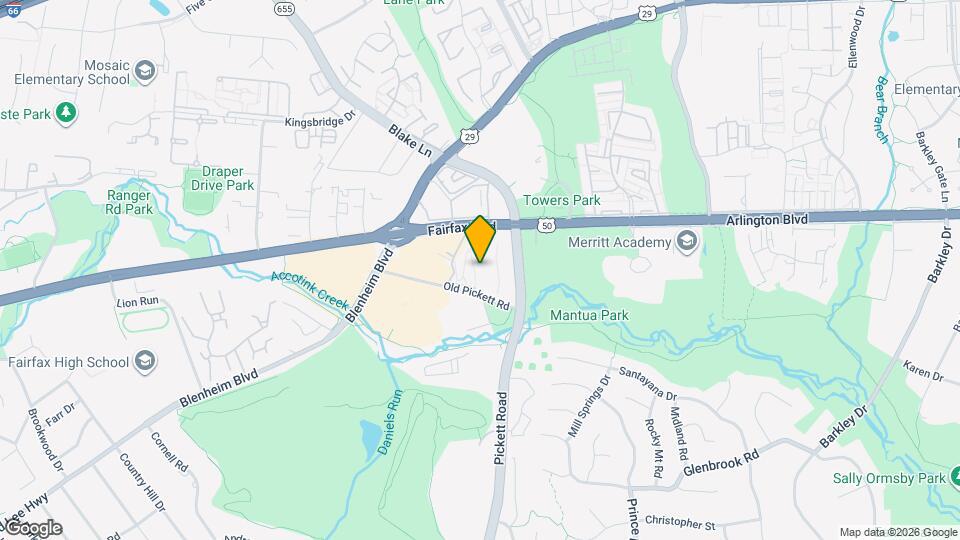 9479 Fairfax Blvd Map and Location Details