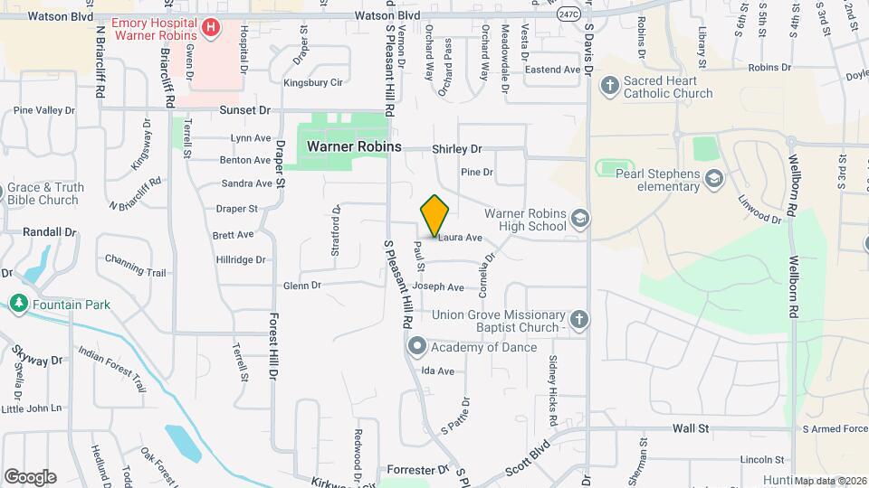 1325 Laura Ave Map and Location Details