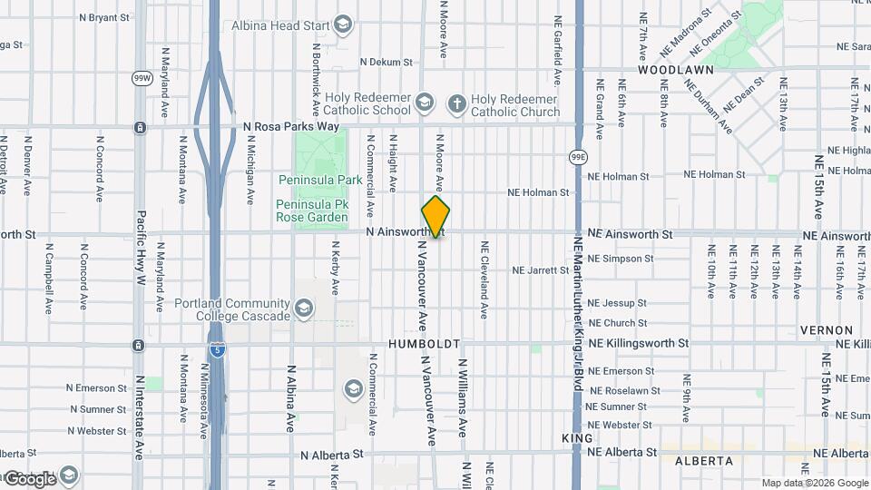 5915 N Moore Ave Map and Location Details