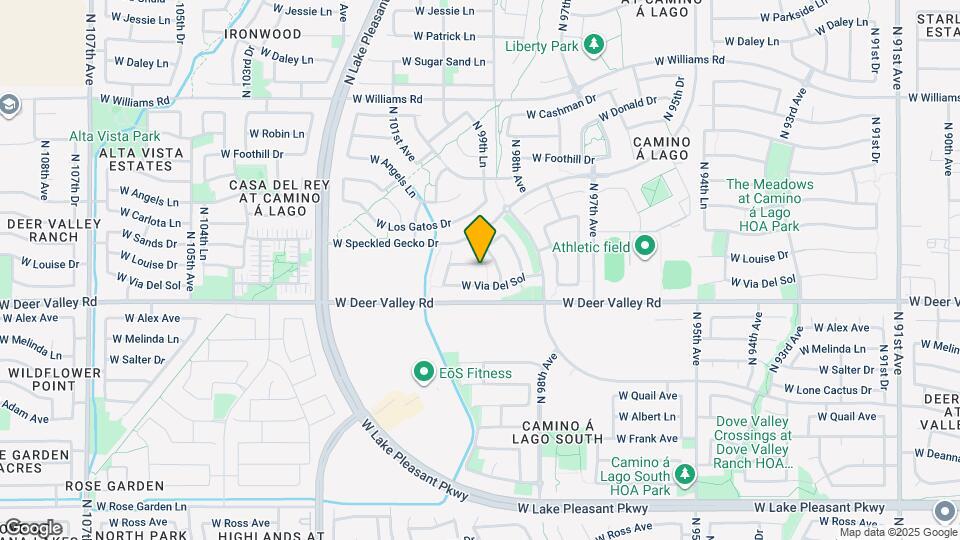 9907 W Louise Dr Map and Location Details