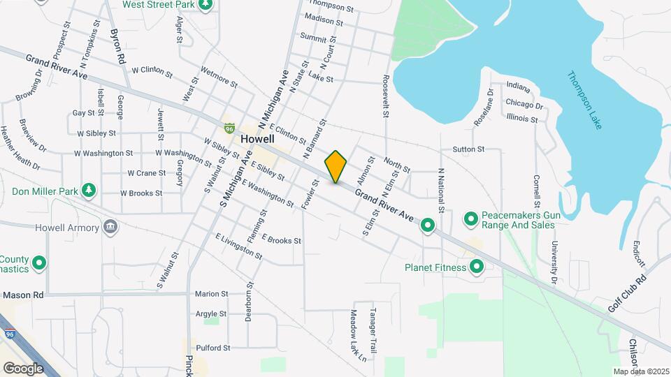 529 E Grand River Ave Mapa y Detalles de la Ubicación