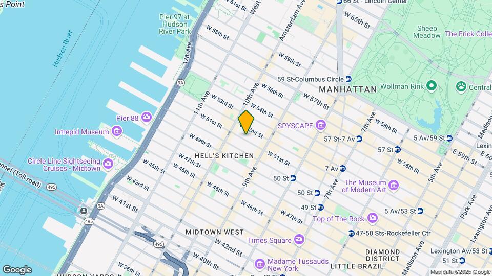 441 W 51st St Mapa y Detalles de la Ubicación