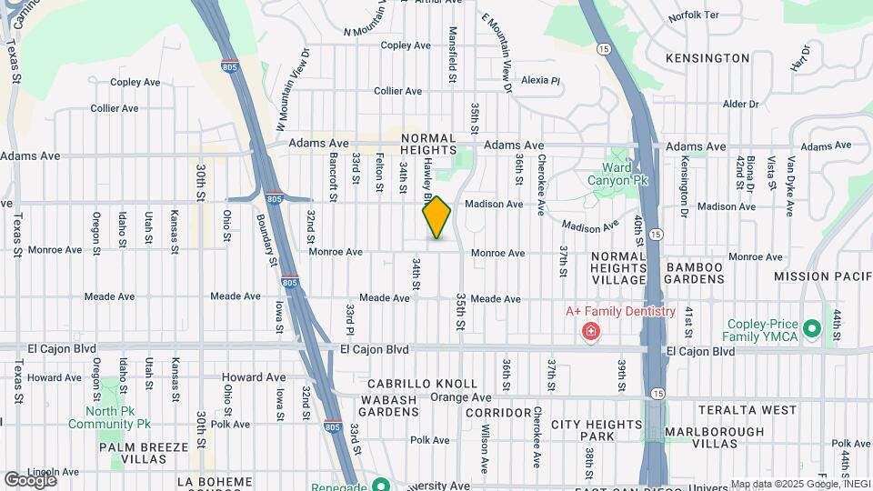 3458 Monroe Ave Map and Location Details