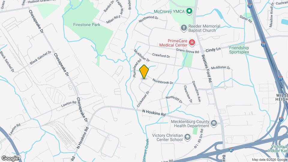 1601 Carfax Dr Map and Location Details