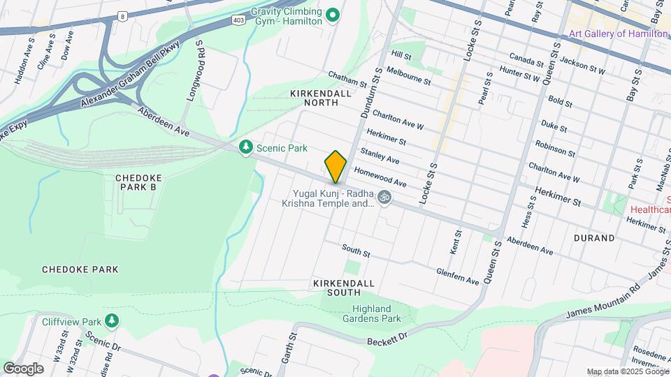 427-427 Aberdeen Ave Map and Location Details