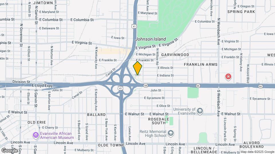 1237 E Indiana St Map and Location Details