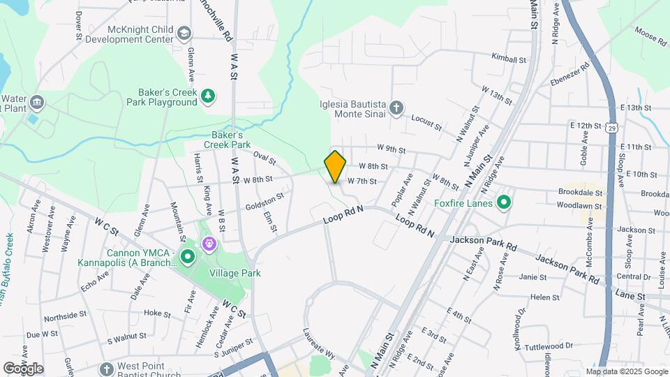 607 Forest Ave Map and Location Details