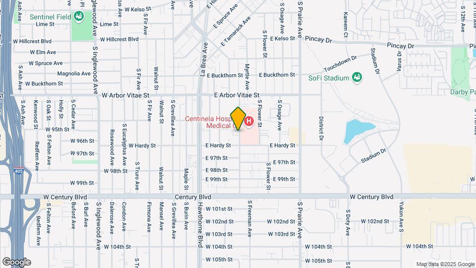 1029-1033 S Myrtle Ave Mapa y Detalles de la Ubicación