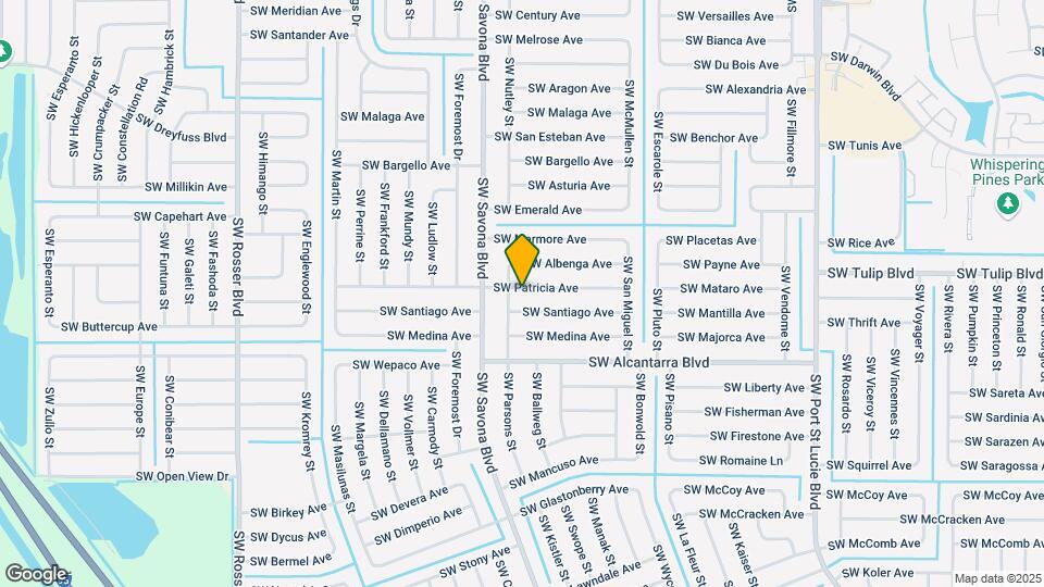 1294 SW Patricia Ave Map and Location Details