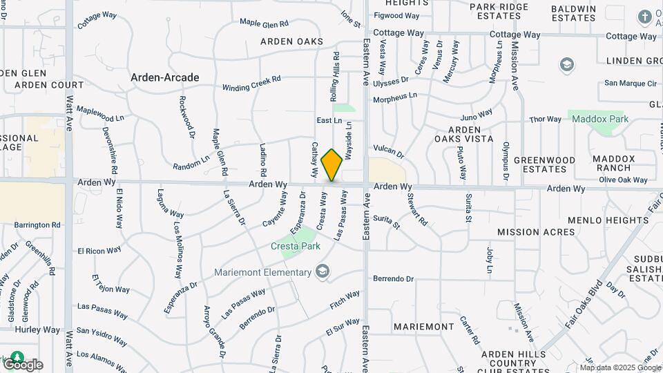 4136 Arden Wy Map and Location Details
