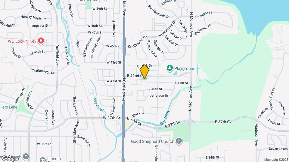 305 E 41st Ct Map and Location Details