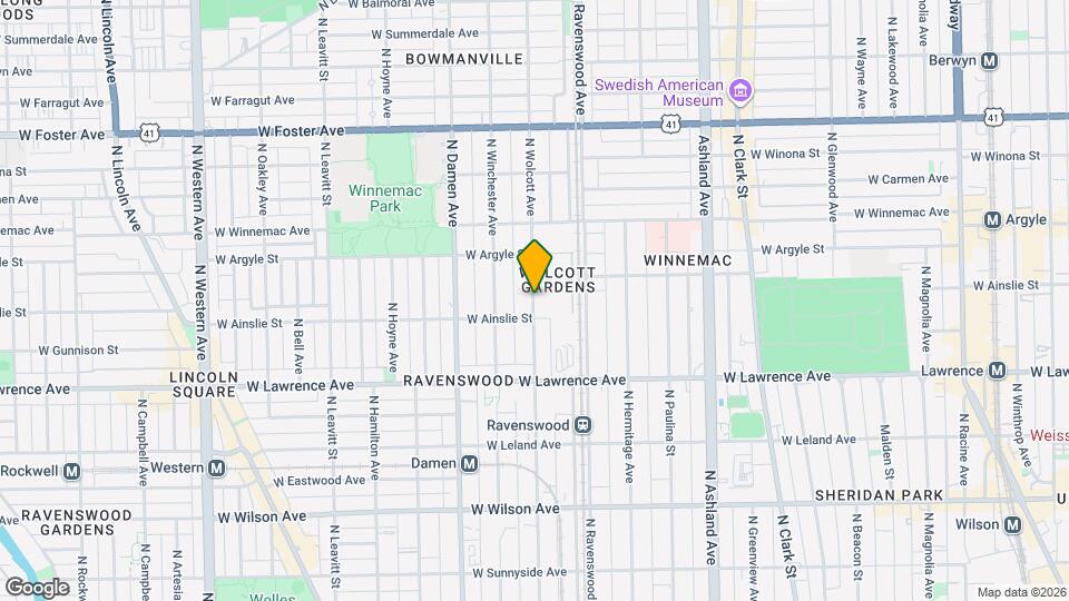 4915 N Wolcott Ave Map and Location Details