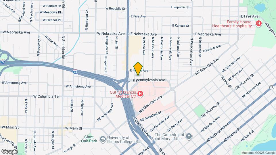 1505 N Peoria Ave Map and Location Details