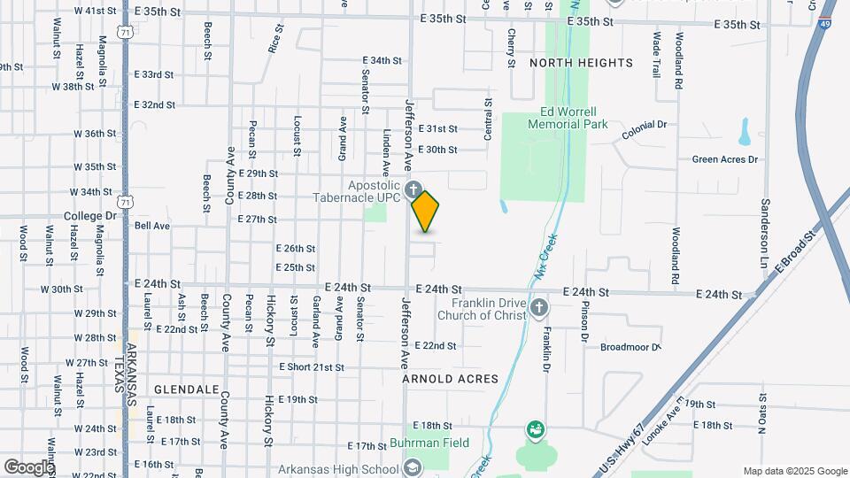 1309 E 26th St Map and Location Details