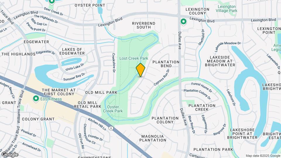 2302 Plantation Bend Dr Map and Location Details