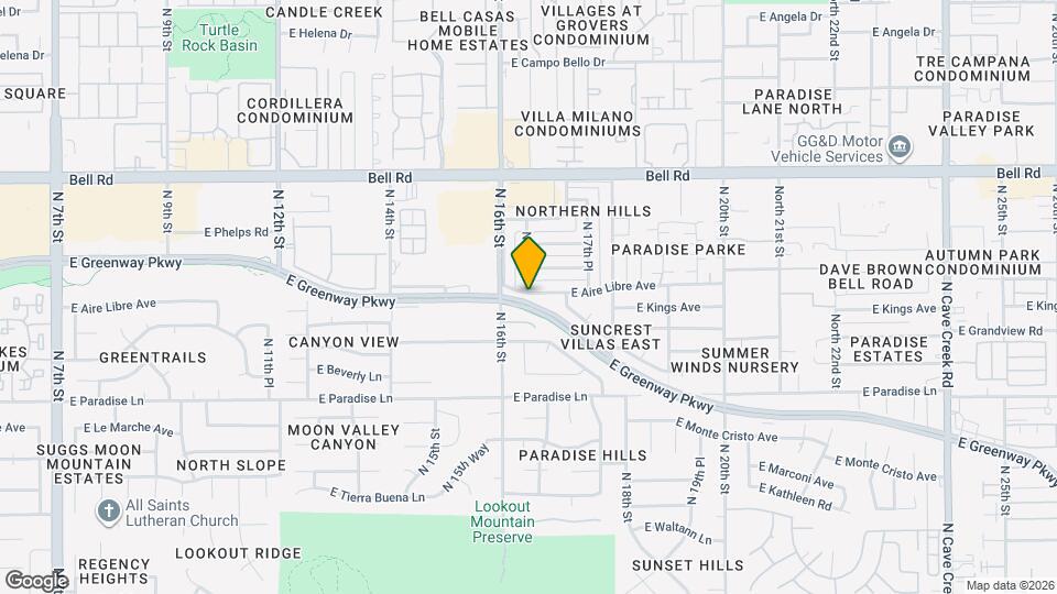 1615 E Aire Libre Ave Map and Location Details