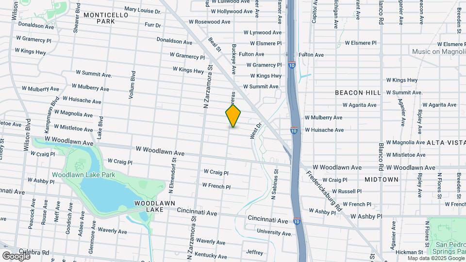 1551 W Magnolia Ave, Unit Apt B Map and Location Details