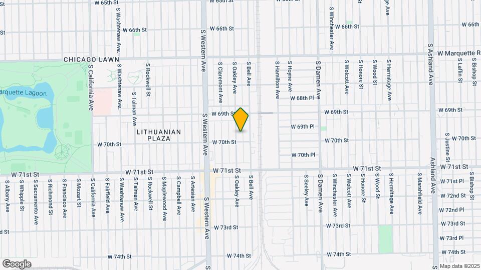 6947 N Oakley Ave-Unit -# G Map and Location Details