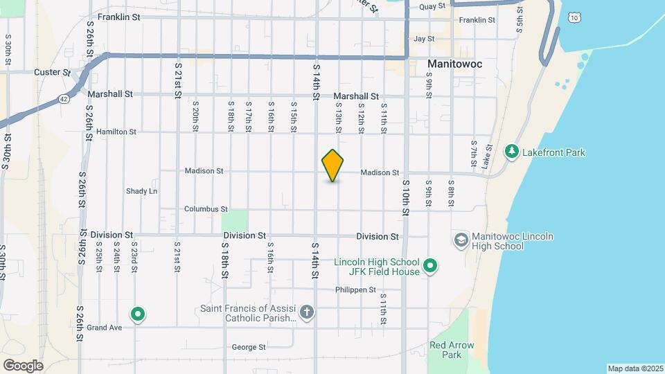 1316 S 13th St Map and Location Details