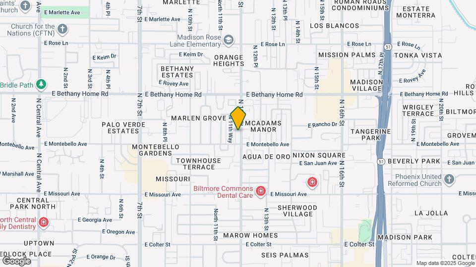 5716 N 12th St Mapa y Detalles de la Ubicación