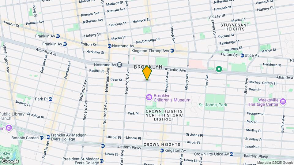 100 Brooklyn Ave Mapa y Detalles de la Ubicación