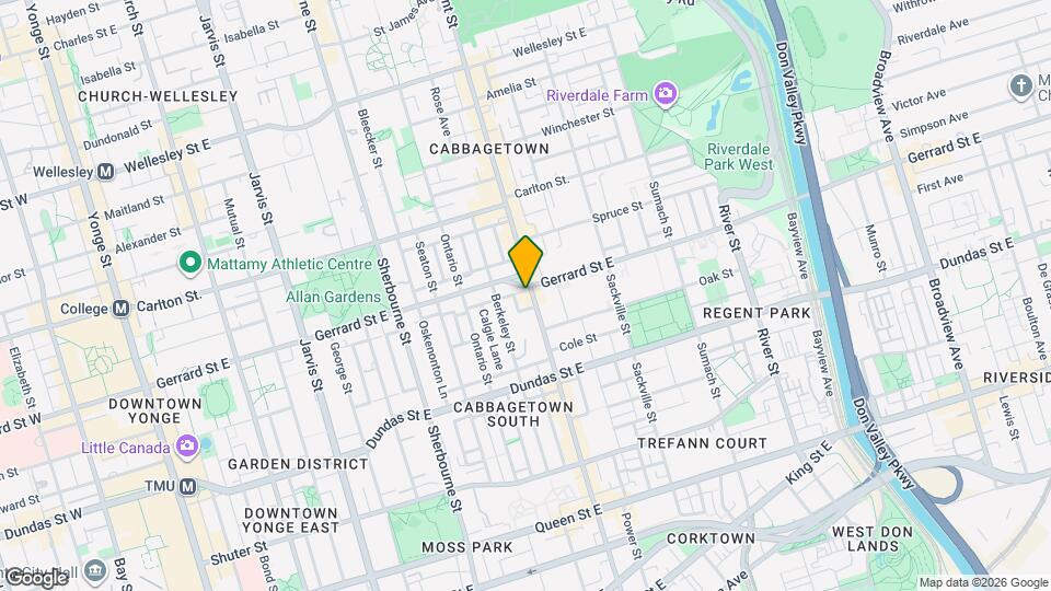 400 Parliament St Map and Location Details