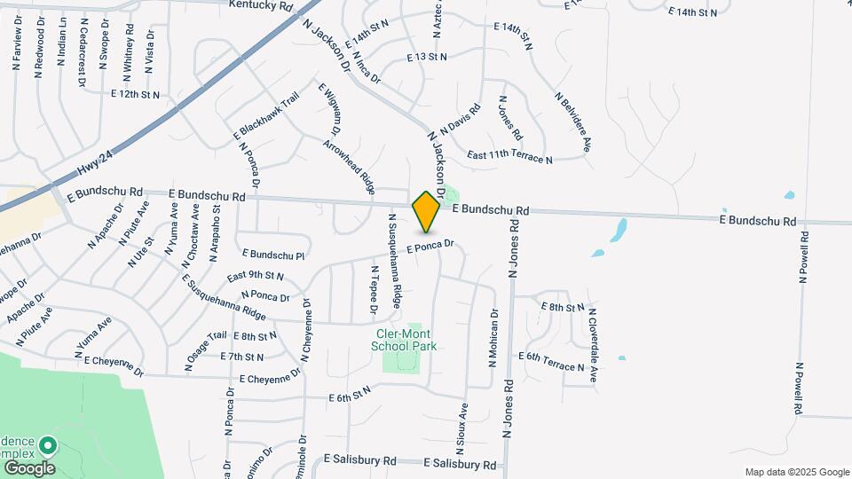 19112 E Ponca Dr Map and Location Details